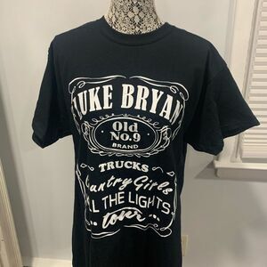 Luke Bryan Black Graphic Concert T-Shirt 2017